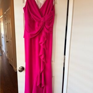 Elegant Pink Sleeveless Dress